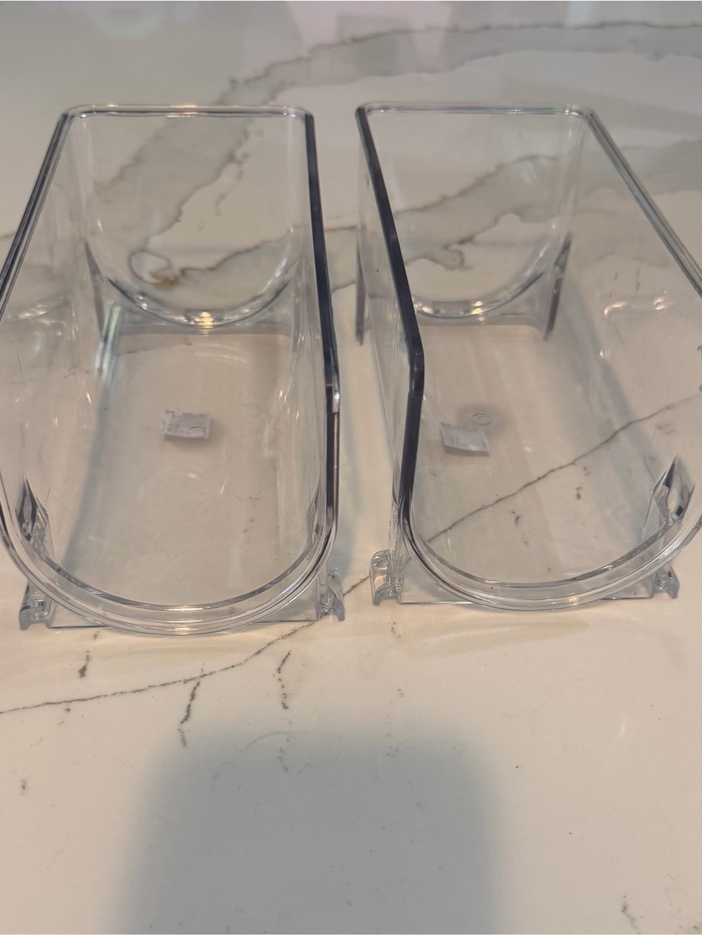 Clear Stackable Storage Bins - 2 Pack - Picture 2 of 2